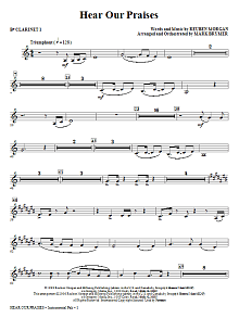 Hear Our Praises - Bb Clarinet 1 