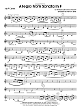 Allegro From Sonata In F - 3rd Bb Clarinet
