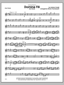 Domine Fili (from Gloria) - Violin 2 
