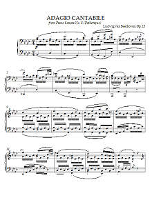 Adagio Cantabile, Op. 13 