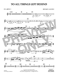 To All Things Left Behind - Bb Clarinet 3