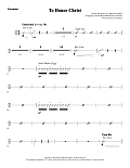 To Honor Christ - Percussion