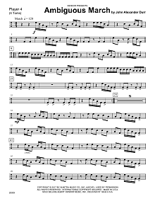 Ambiguous March - Percussion 4 