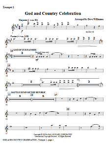 God And Country Celebration (Medley) - Trumpet 1 