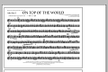 On Top of the World - Alto Sax 1