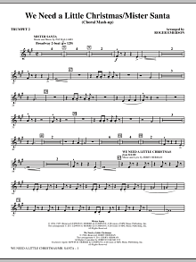 We Need a Little Christmas / Mister Santa - Bb Trumpet 2 