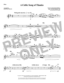 A Celtic Song of Thanks - Flute 
