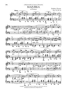 Mazurka in B minor, Op. 33, No. 4 