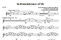 In Remembrance Of Me - Flute