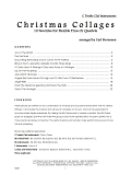 Christmas Collages - C Treble Clef Instruments