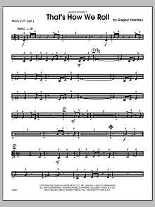 That's How We Roll - Horn in F 
