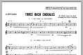 Three Bach Chorales - Clarinet 1