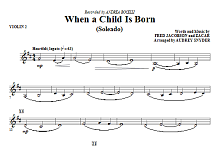 When A Child Is Born (Soleado) - Violin 2 