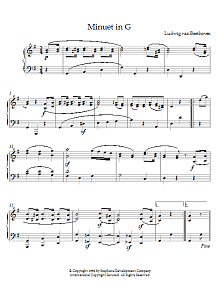 Minuet in G, Op. 10, No. 2 