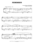 Remember (arr. Phillip Keveren)