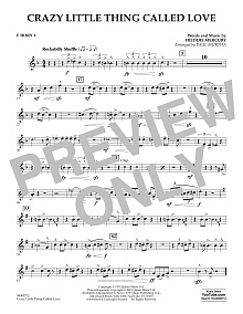 Crazy Little Thing Called Love (arr. Paul Murtha) - F Horn 1 
