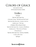 Colors of Grace - Lessons for Lent (New Edition) (Orchestra Accompaniment) - Violin 1
