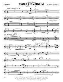 Gates Of Valhalla (A Hero's Destiny) - 1st Violin 