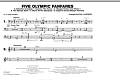 Five Olympic Fanfares - Aux Percussion
