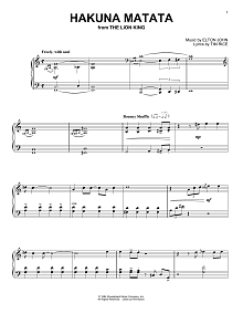 Hakuna Matata (from The Lion King) 