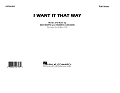 I Want It That Way (arr. Ishbah Cox) - Conductor Score (Full Score)
