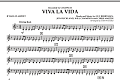 Viva La Vida - Bb Bass Clarinet