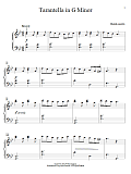 Tarantella In G Minor