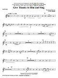 Give Thanks To Him And Sing - Alto Sax