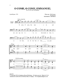 O Come, O Come, Emmanuel 