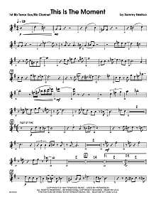 This Is The Moment (Professional Edition) - 1st Tenor Saxophone 