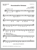 Processional For Christmas - Bass Clarinet (sub. Tuba)