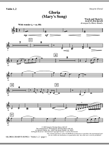 Gloria (Mary's Song) - Violin 1, 2 