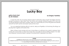 Lucky Boy - Guitar 