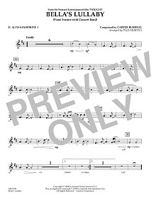 Bella's Lullaby (from Twilight) - Eb Alto Saxophone 1 