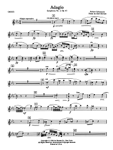 Adagio Symphony No. 2, Op. 61 - Oboe 