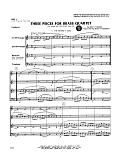 Three Pieces for Brass Quartet - Full Score
