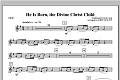 He Is Born, the Divine Christ Child - Oboe