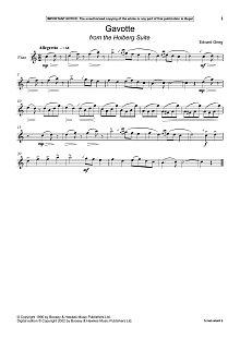 Gavotte (from The Holberg Suite) 