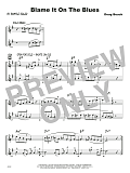 Blame It On The Blues - Bb Solo Sheet