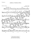 America, the Beautiful - Trombone 1