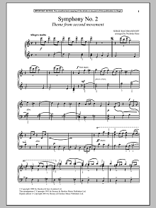 Symphony No. 2, (Second Movement Theme) 