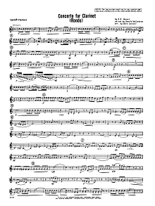 Concerto For Clarinet - Rondo (3rd Movement) - K.622 - 2nd Bb Clarinet 