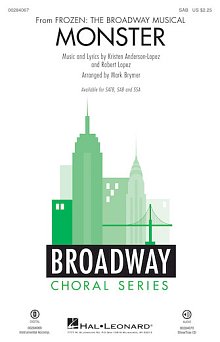 Monster (from Frozen: The Broadway Musical) (arr. Mark Brymer) 