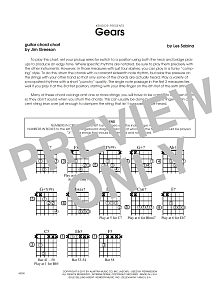 Gears - Guitar Chord Chart 