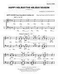 Happy Holiday/The Holiday Season (arr. Adam Scott)