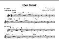 Lean On Me - Solo Sheet