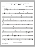 For The Lord Is Good - Timpani