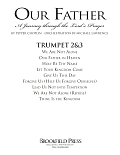 Our Father - A Journey Through The Lord's Prayer - Bb Trumpet 2,3