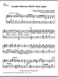 God Be With You Till We Meet Again - Piano