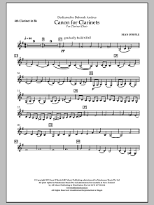 Canon For Clarinets - Bb Clarinet 4 